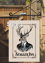 Load image into Gallery viewer, The Stagger Inn NEW STYLE Swinging Custom made Hanging Pub and Bar Sign Various size