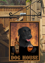 Load image into Gallery viewer, The Dog House Various Breeds Personalised Swinging Custom made Hanging Pub and Bar Sign Various sizes