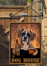 Load image into Gallery viewer, The Dog House Various Breeds Personalised Swinging Custom made Hanging Pub and Bar Sign Various sizes