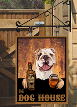 Load image into Gallery viewer, The Dog House Various Breeds Personalised Swinging Custom made Hanging Pub and Bar Sign Various sizes
