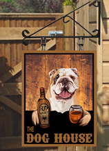 Load image into Gallery viewer, The Dog House Various Breeds Personalised Swinging Custom made Hanging Pub and Bar Sign Various sizes
