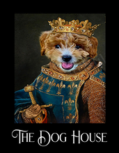 Load image into Gallery viewer, Royal Pet Portrait Style Personalised Swinging Custom made Hanging Pub and Bar Sign