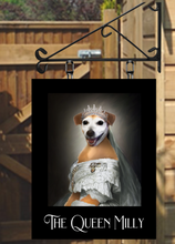 Load image into Gallery viewer, Royal Pet Portrait Style Personalised Swinging Custom made Hanging Pub and Bar Sign