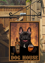Load image into Gallery viewer, The Dog House Various Breeds Personalised Swinging Custom made Hanging Pub and Bar Sign Various sizes