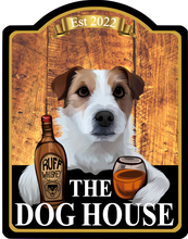 Load image into Gallery viewer, The Dog house Dome Top Swinging Custom made Hanging Pub and Bar Sign Various sizes