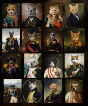 Load image into Gallery viewer, Royal Pet Portrait Style Personalised Swinging Custom made Hanging Pub and Bar Sign