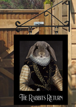 Load image into Gallery viewer, Royal Pet Portrait Style Personalised Swinging Custom made Hanging Pub and Bar Sign