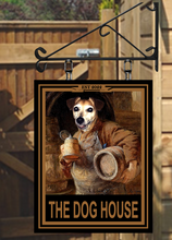 Load image into Gallery viewer, The Dog House Historic Style 1 personalised Swinging Custom made Hanging Pub and Bar Sign Various sizes