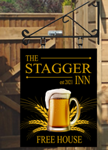 Load image into Gallery viewer, Tankard Design personalised Swinging Custom made Hanging Pub and Bar Sign Various sizes