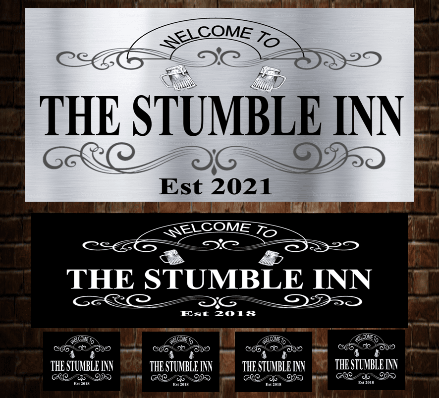 Custom Design Personalised Home Bar Pub Mirror BarSigns UK