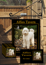 Load image into Gallery viewer, Fully Personalised Dog House Custom made Hanging Bar Sign 30cm x 20cm multi buy