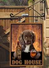 Load image into Gallery viewer, The Dog House own image Personalised Swinging Custom made Hanging Pub and Bar Sign