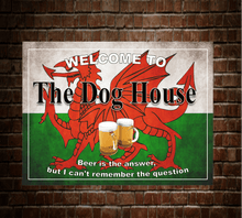 Load image into Gallery viewer, The Dog House Grunge metal sign in various sizes