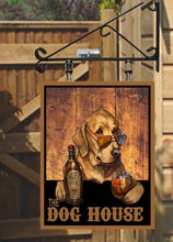 Load image into Gallery viewer, The Dog House  Personalised Swinging Custom made Hanging Pub and Bar Sign Various sizes