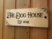 Load image into Gallery viewer, Wooden engraved Personalised Bar Signs door plaque