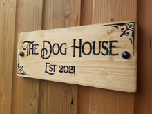 Load image into Gallery viewer, Wooden engraved Personalised Bar Signs door plaque