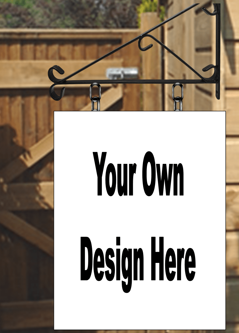 Your own design  - Personalised Swinging Custom made Hanging Pub and Bar Sign Various sizes