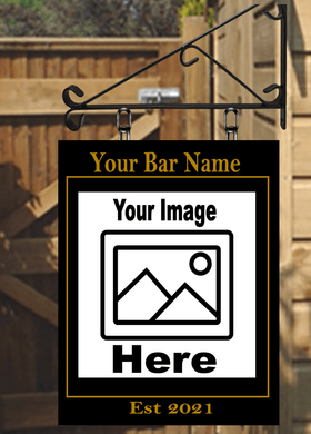 Personalized Swinging Pub Bar Sign