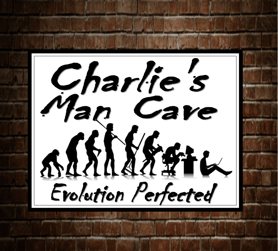 Evolution metal sign in various sizes