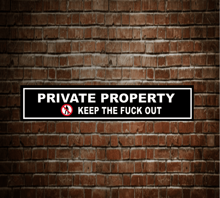 Gate Sign metal sign in various sizes – BarSigns UK