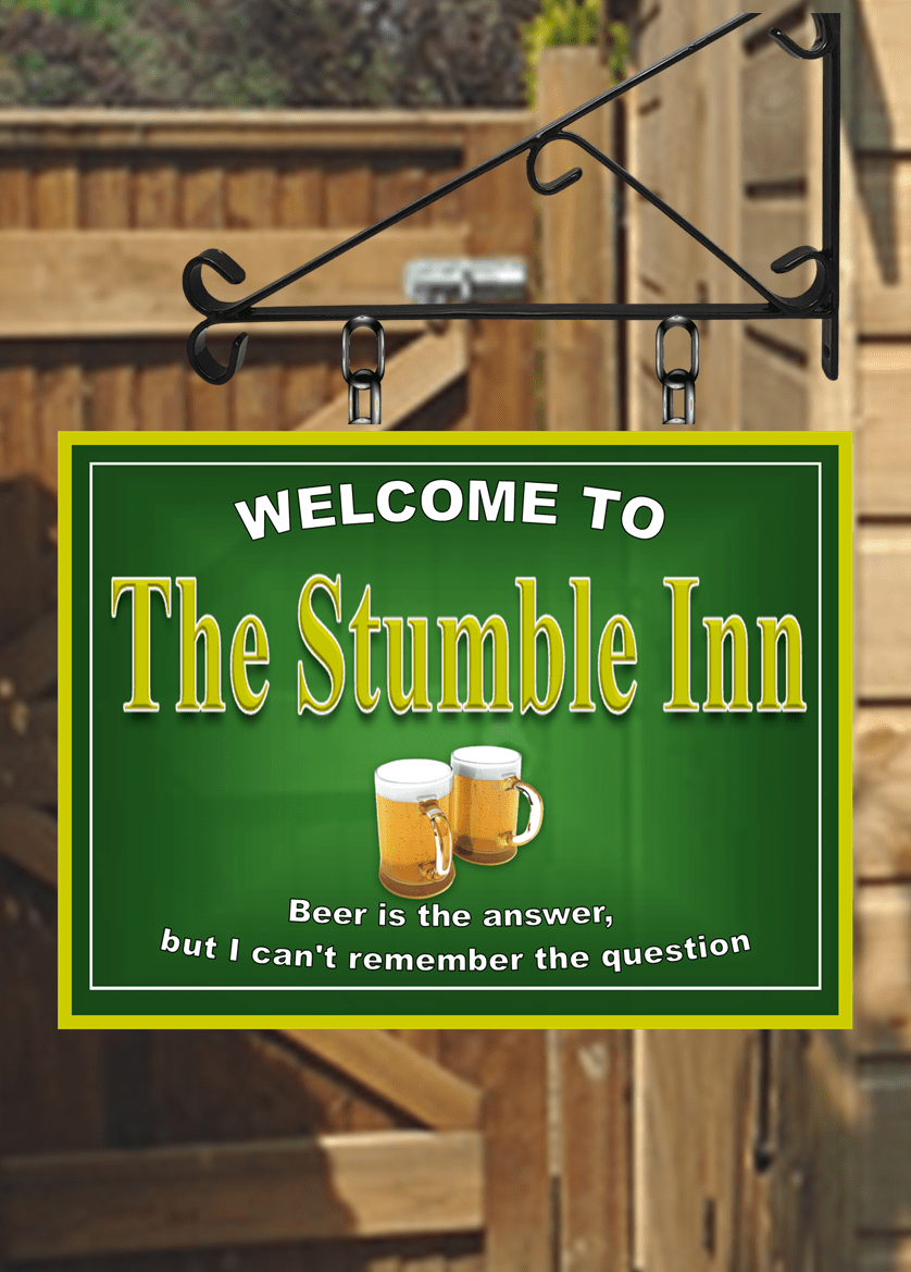 The Original personalised Hanging Pub and Bar Sign Various sizes