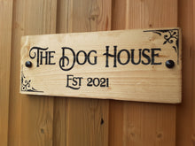 Load image into Gallery viewer, Wooden engraved Personalised Bar Signs door plaque
